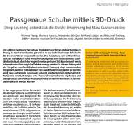 Passgenaue Schuhe mittels 3D-Druck